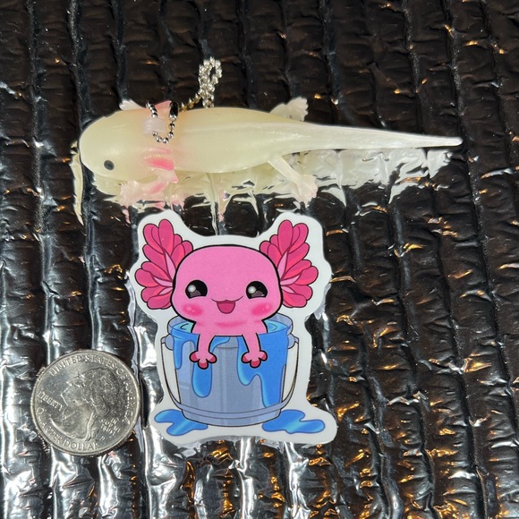 AXOLOTL IN A BUCKET Axolotl Crazy Trending WaterProof Single Deco Accent Sticker - Picture 2 of 4